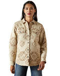Puebla Print Coloured Ariat Womens Clovis Insulated Shirt Jacket on white background #colour_puebla-print