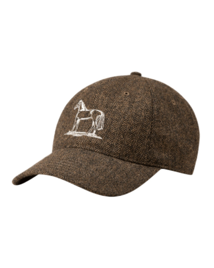 Chocolate Coloured Ariat Womens Country Twill Cap on white background #colour_chocolate