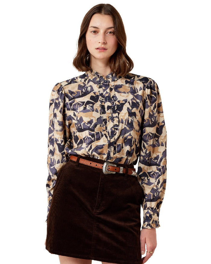 Navy Coincide Print / 8