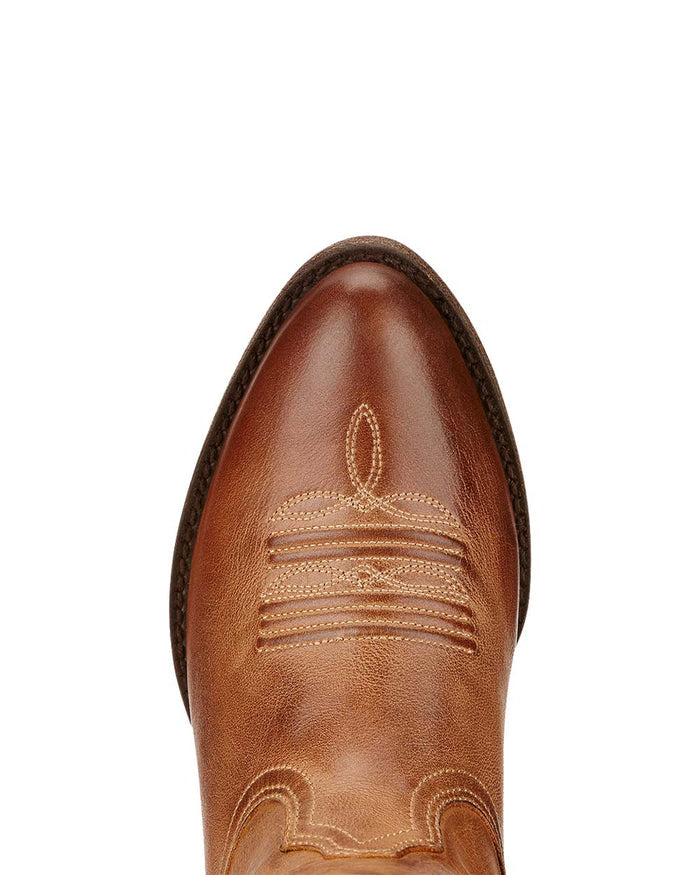 Burnt Sugar coloured Ariat Womens Darlin Western Boot Toe on White background #colour_burnt-sugar
