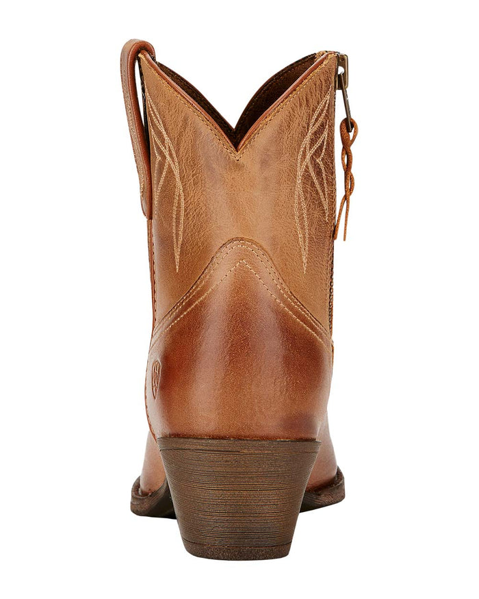 Burnt Sugar coloured Ariat Womens Darlin Western Boot on White background #colour_burnt-sugar