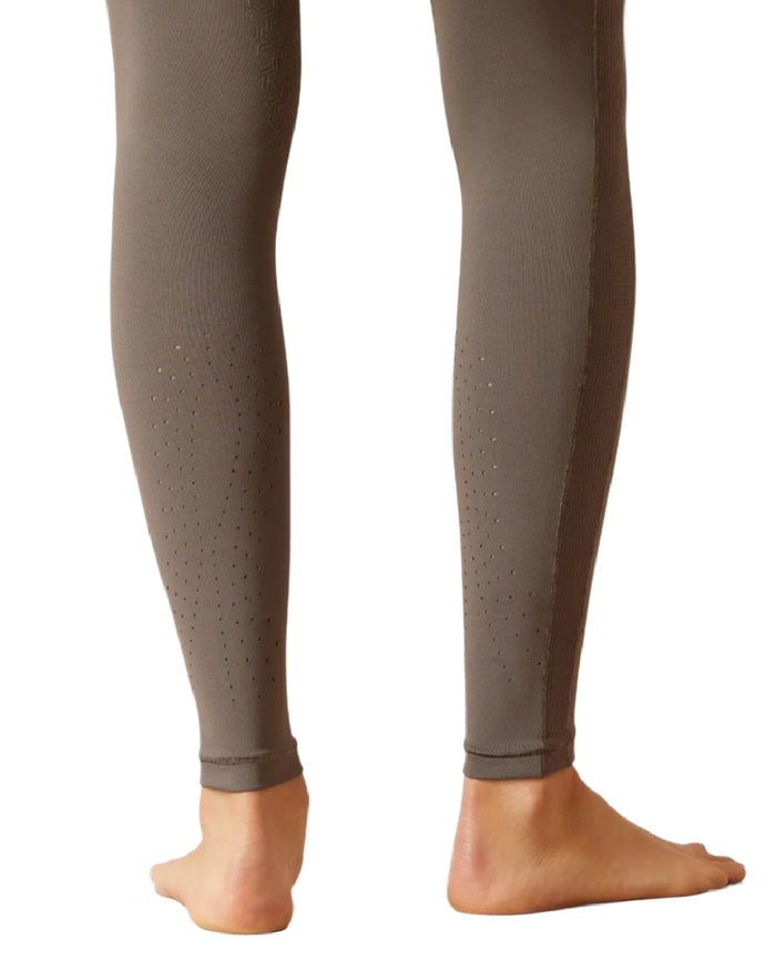 Plum Grey Coloured Ariat Womens Eos Chic Half Grip Tights on white background #colour_plum-grey