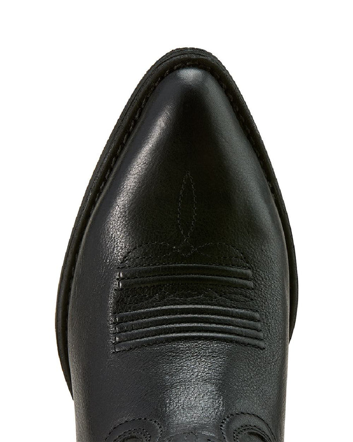 Black Night coloured Ariat Womens Maggie Western Boots on white background #colour_black-night