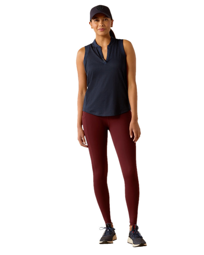 Navy Eclipse coloured Ariat Womens Mesa Baselayer on white background #colour_navy-eclipse
