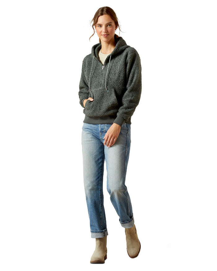 Urban Chic Coloured Ariat Womens Orinda Hoodie on white background #colour_urban-chic