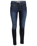 Celestial Coloured Ariat Womens Real Mid Rise Outseam Ella Skinny Jean on white background #colour_celestial
