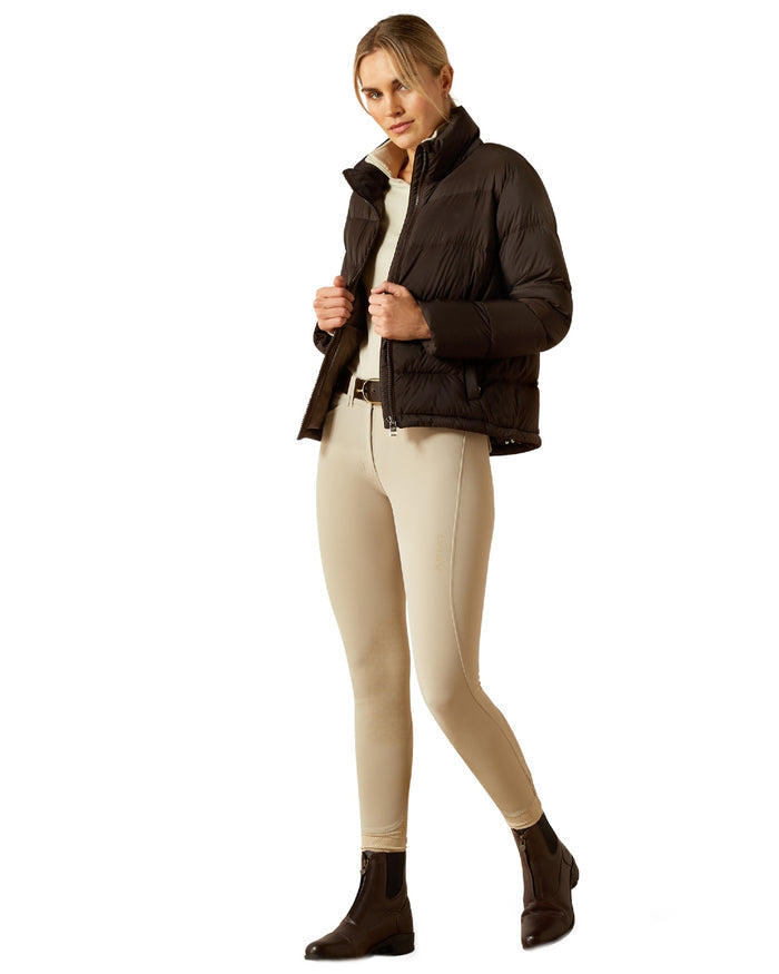 Java Coloured Ariat Womens UltraPuff Down Jacket on white background #colour_java
