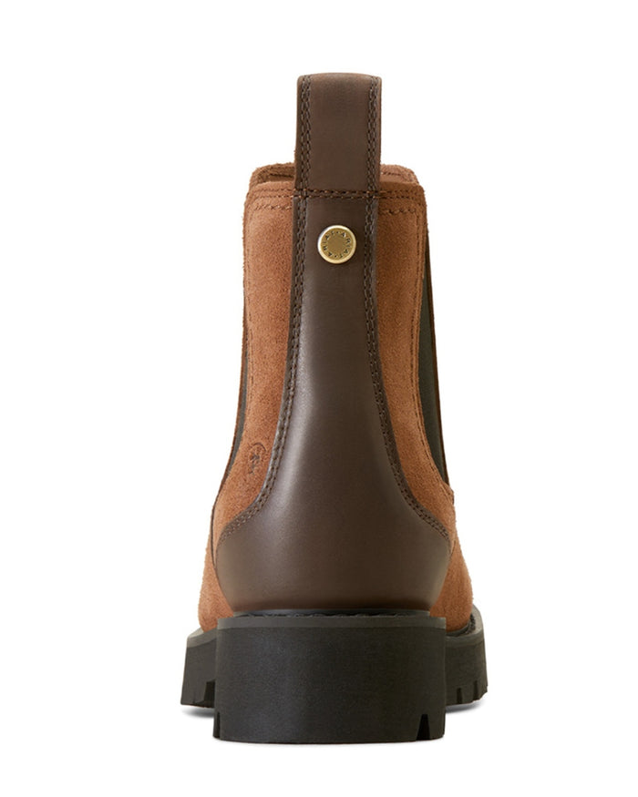 Ariat Women Wexford Lug Waterproof Chelsea Boots in Dark Earth #colour_dark-earth