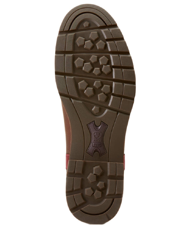 Dark Brown coloured Ariat Womens Wexford Waterproof Boots on white background #colour_dark-brown