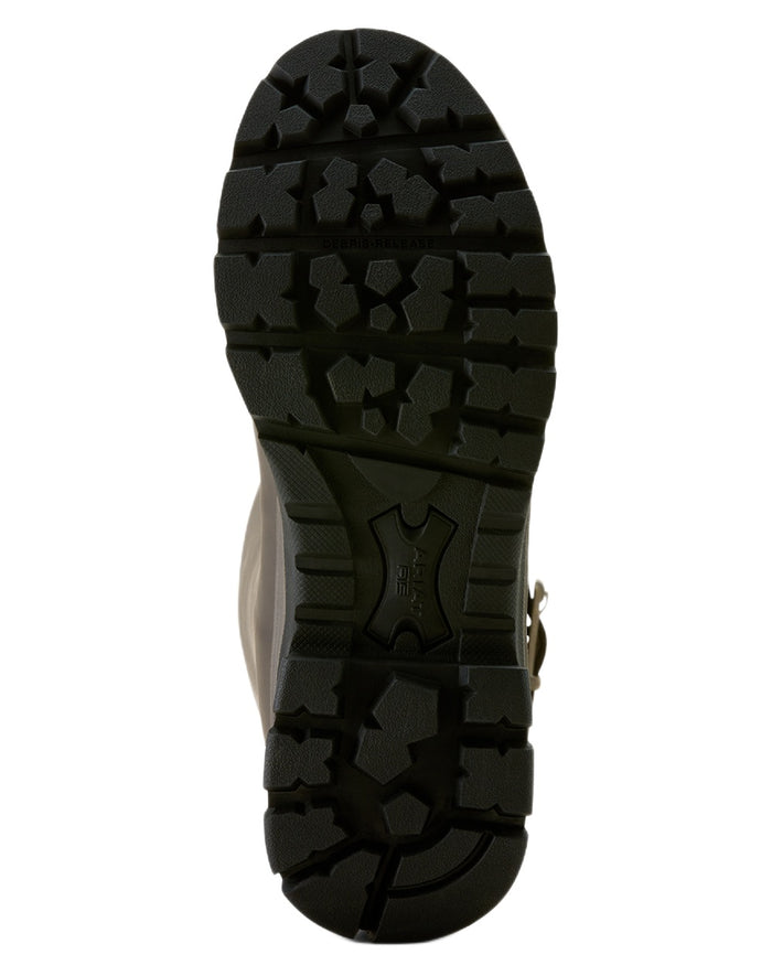 Bracken Brown coloured Ariat Womens Woodstock Rubber Boots on white background #colour_bracken-brown