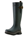 Deep Navy coloured Ariat Womens Woodstock Rubber Boots on white background #colour_deep-navy