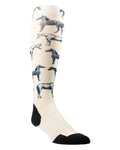 Summer Sand House coloured AriatTEK Slim Printed Socks on white background #colour_summer-sand-house