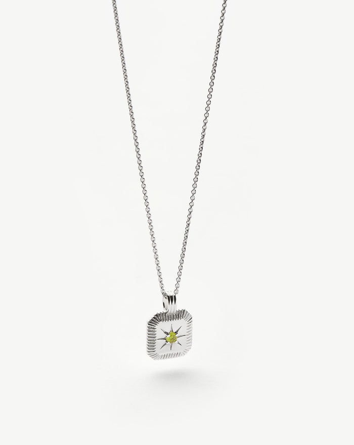 Star Ridge Birthstone Pendant Necklace - Peridot/August Necklaces Missoma