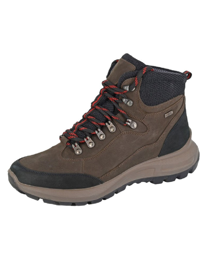 Brown Coloured Aztrek Mens Cleveland Hook D-Ring Waterproof Hiking Boots on White Background
#colour_brown