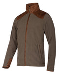 Moss Green Coloured Baleno Mens Woodlands Fancy Fleece Jacket With Waterproof Lining on white background #colour_moss-green