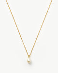 Baroque Pearl Twisted Chain Necklace | 18ct Gold Plated Vermeil/Pearl Necklaces Missoma