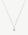 Baroque Pearl Twisted Chain Necklace | Sterling Silver/Freshwater Baroque Pearl Necklaces Missoma