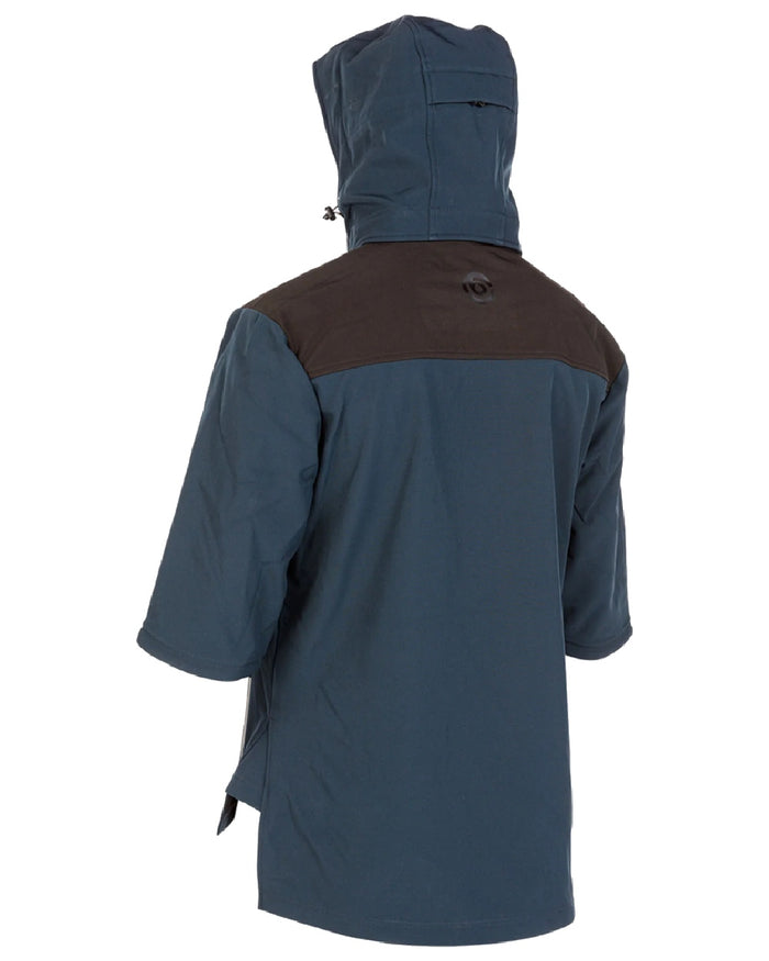 Navy coloured Betacraft Mens Husk Anorak on white background #colour_navy