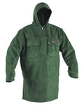 Green coloured Betacraft Mens Technifleece Bush Shirt on white background #colour_green