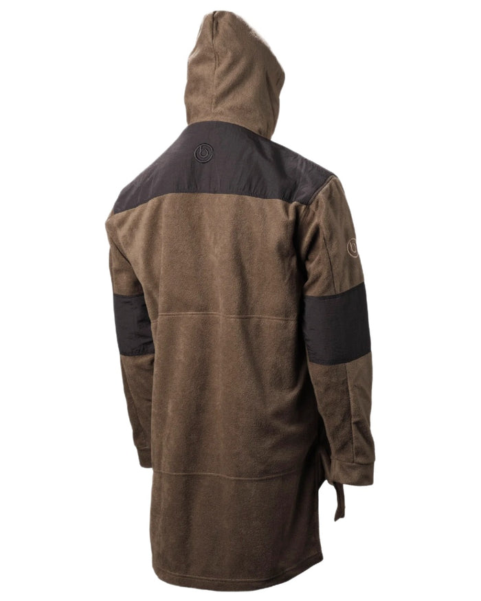 Olive coloured Betacraft Quest ECO Fleece Bush Shirt on white background #colour_olive