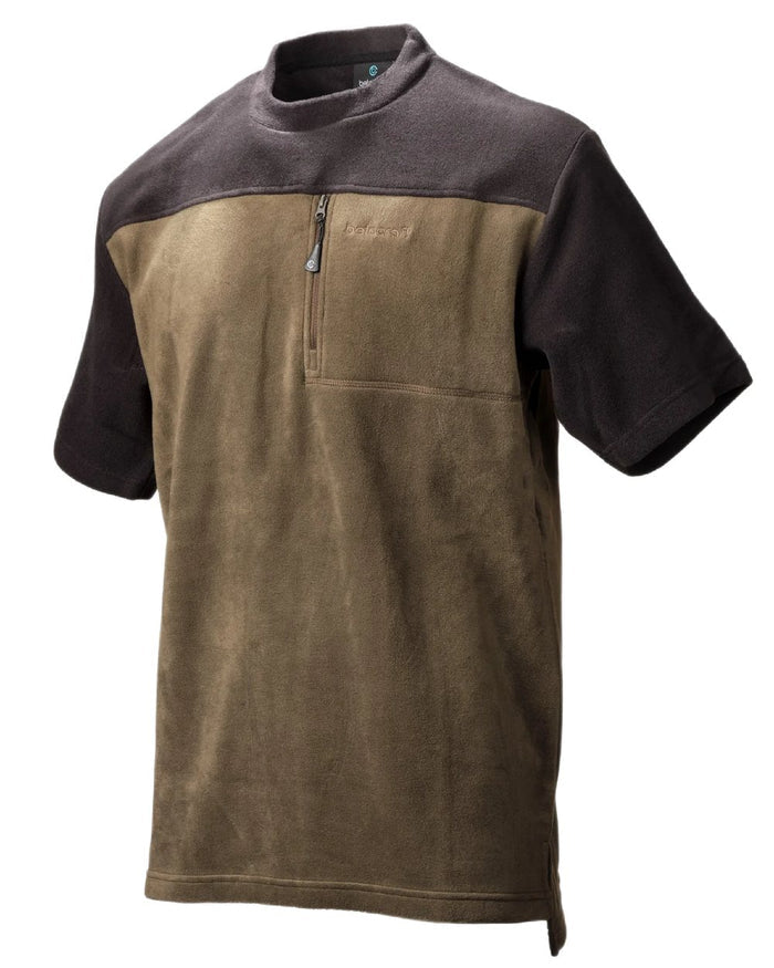 Olive coloured Betacraft Quest ECO Fleece T-Shirt on white background #colour_olive