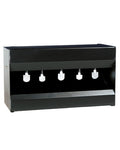 Black Coloured Bisley Knockover Target Box Pellet Catcher on white background #colour_black