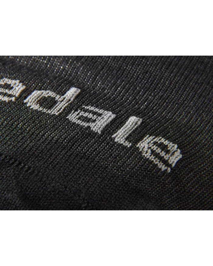 Black coloured Bridgedale Base Layer Coolmax Socks on white background #colour_black
