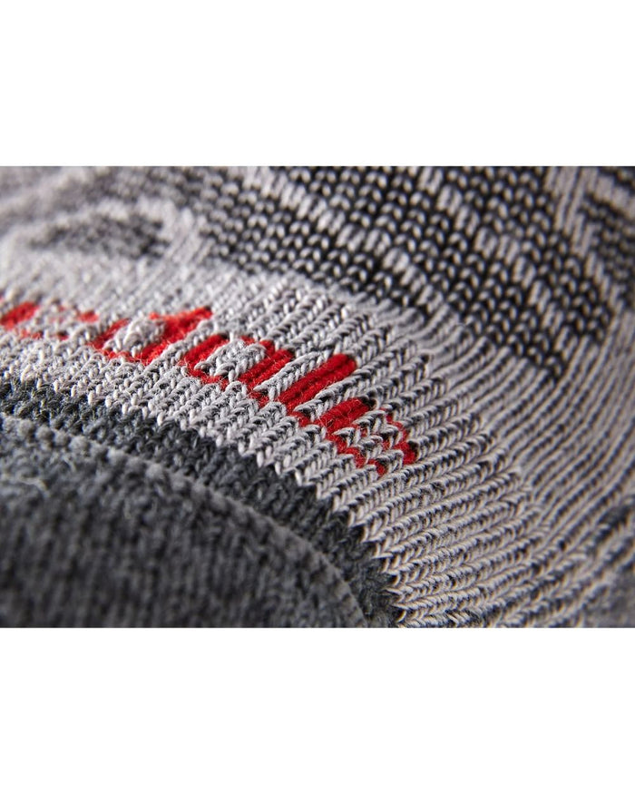 Grey coloured Bridgedale Mens Lightweight Merino Comfort Socks on a white background #colour_grey
