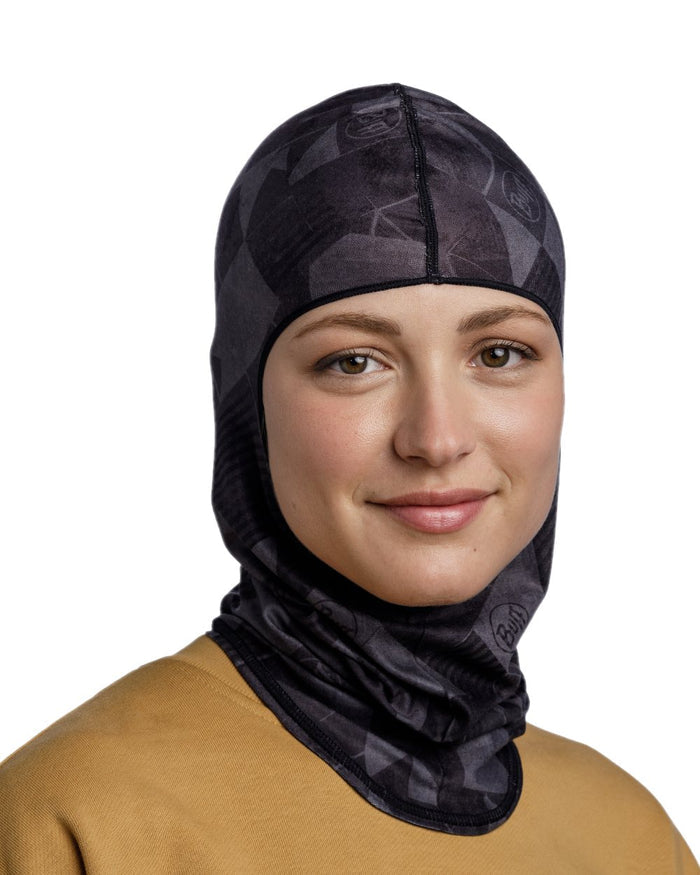 Graphite Coloured Buff Ecostretch Balaclava on white background #colour_graphite