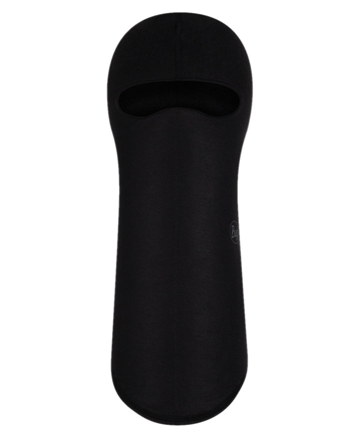 Black Coloured Buff Ecostretch Balaclava on white background #colour_black
