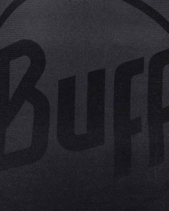 Black Coloured Buff Ecostretch Beanie on white background #colour_black