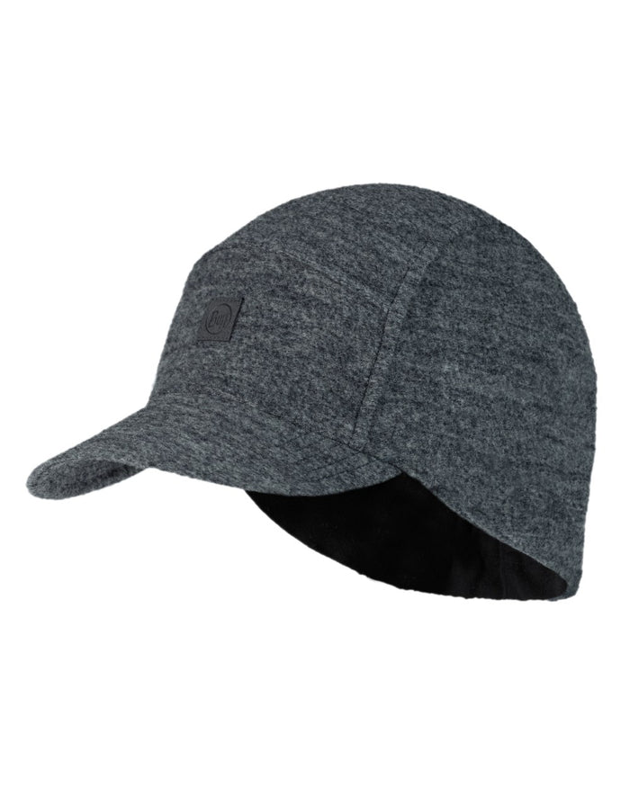 Grey Coloured Buff Pack Merino Fleece Cap on white background #colour_grey