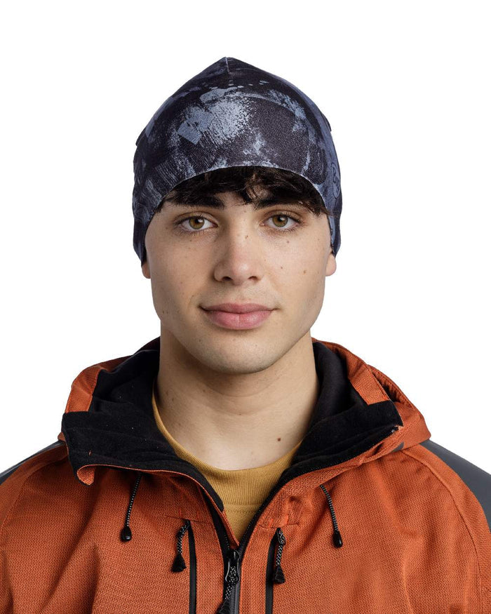 Graphite Coloured Buff Thermonet Beanie on white background #colour_graphite