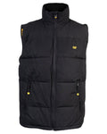 Black Coloured Caterpillar Arctic Zone Vest on White Background
#colour_black