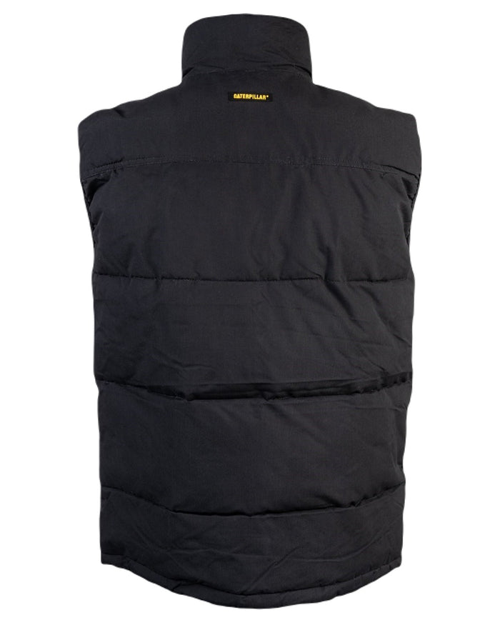 Black Coloured Caterpillar Arctic Zone Vest on White Background
#colour_black