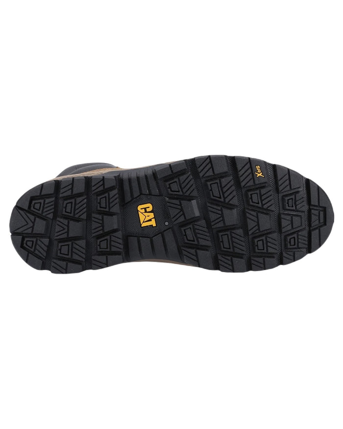 Pyramid Coloured Caterpillar Exposition Safety Boots on White Background
#colour_pyramid