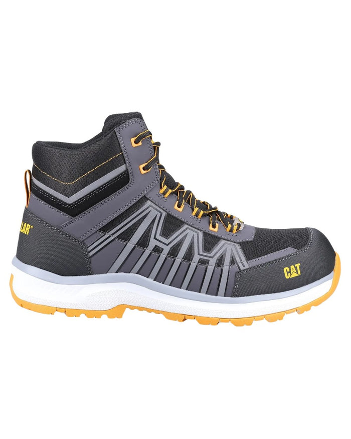 Black Orange Coloured Caterpillar Mens Charge Hiker S3 Safety Boots on White Background
#colour_black-orange
