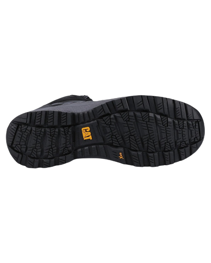 Black Coloured Caterpillar Mens Charge Hiker S3 Safety Boots on White Background
#colour_black