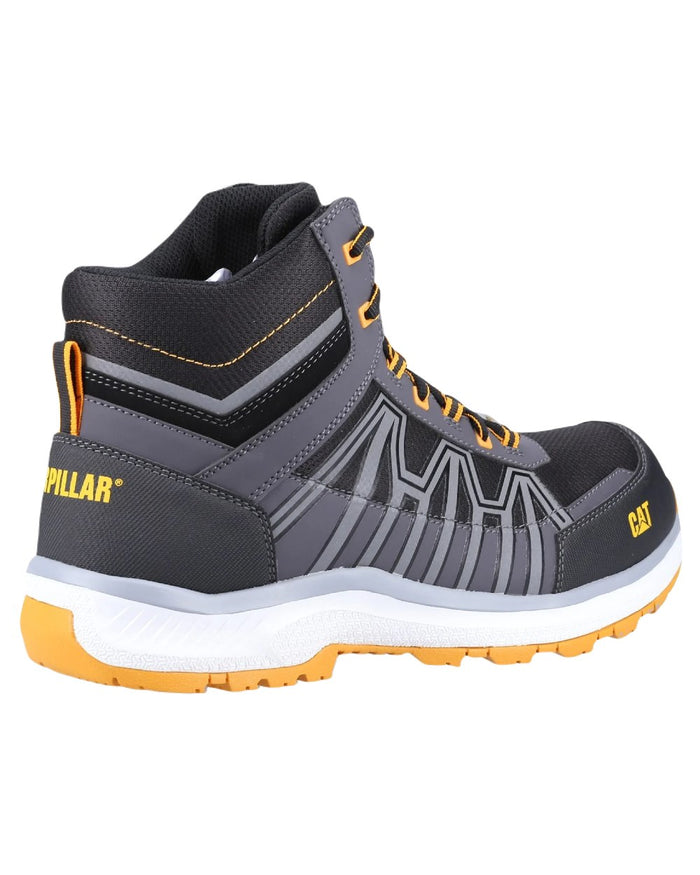 Black Orange Coloured Caterpillar Mens Charge Hiker S3 Safety Boots on White Background
#colour_black-orange