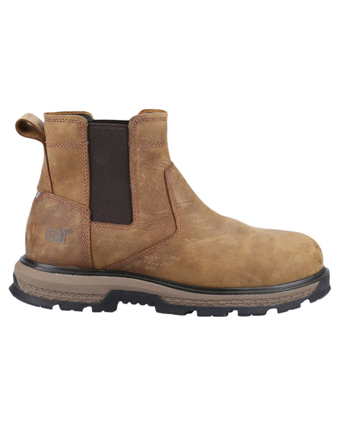 Pyramid Coloured Caterpillar Exposition Chelsea Safety Boots on White Background
#colour_pyramid