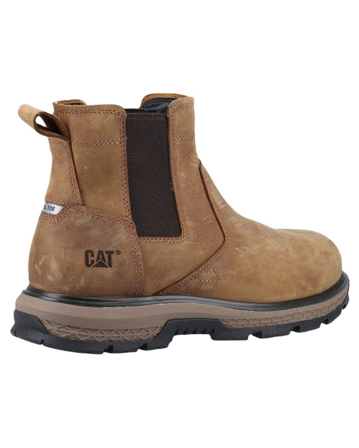 Pyramid Coloured Caterpillar Exposition Chelsea Safety Boots on White Background
#colour_pyramid