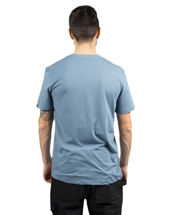 Coronet Blue Coloured Caterpillar Mens Graphic Tee on White Background
#colour_coronet-blue