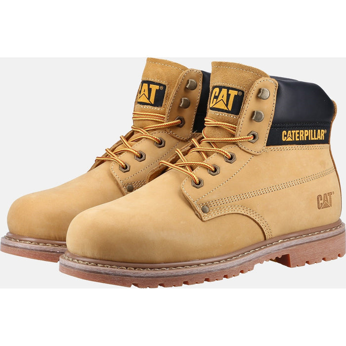 Caterpillar Powerplant S3 Gyw Safety Boot in Honey #colour_honey