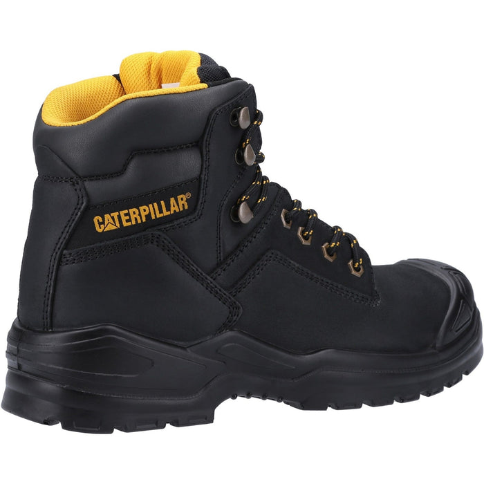 Caterpillar Striver Mid S3 Safety Boot in Black #colour_black