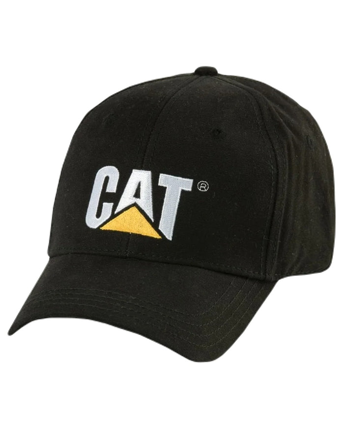 Black Coloured Caterpillar Trademark Cap on White Background
#colour_black