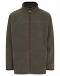 Olive coloured Champion Berwick Fleece Jacket on white background #colour_olive
