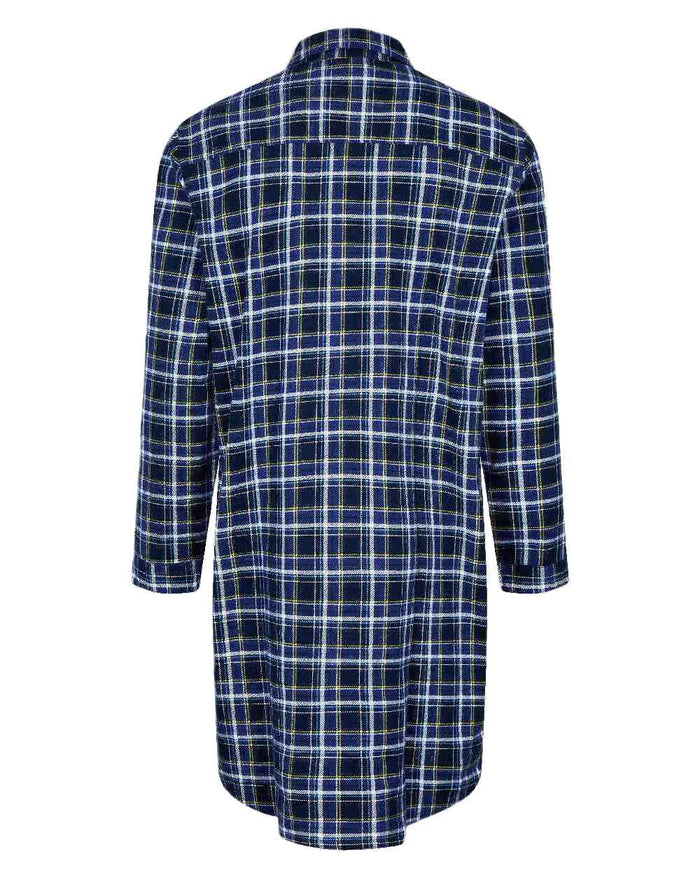 Blue coloured Champion Canterbury Cotton Nightshirt on white background #colour_blue