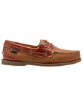Walnut Seahorse Coloured Chatham Mens Bermuda II G2-Leather Boat Shoes on white background #colour_walnut-seahorse