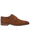 Tan Coloured Chatham Mens Bude Premium Suede Brogues Shoes on white background #colour_tan