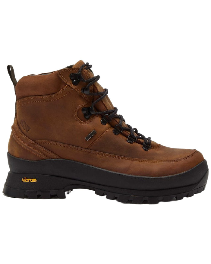 Tan Coloured Chatham Mens Challacombe Premium Leather Waterproof Hiking Boots on white background #colour_tan